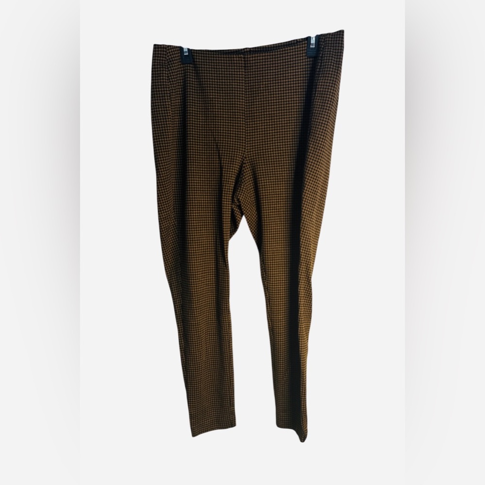 J. Jill Women's Tan Checkered Leggings